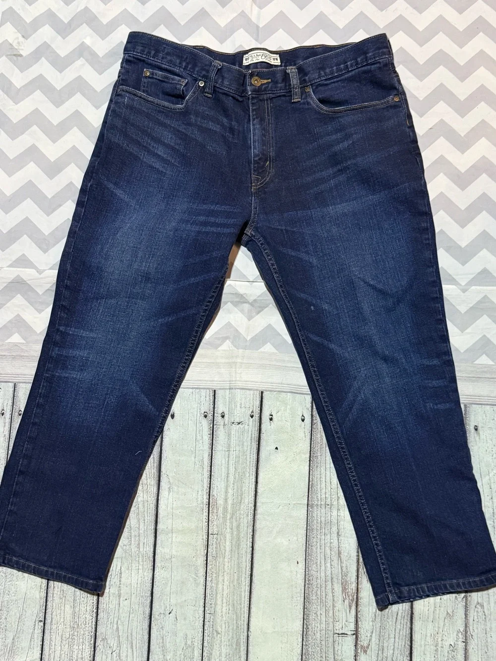 Jos. A. Bank Men's Dark Blue Denim Jeans Tailored Fit size 38W X 29L